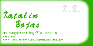 katalin bojas business card